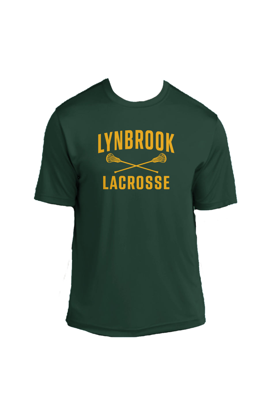 Lynbrook Men's Lacrosse Competitor Tee (Green/Gold)