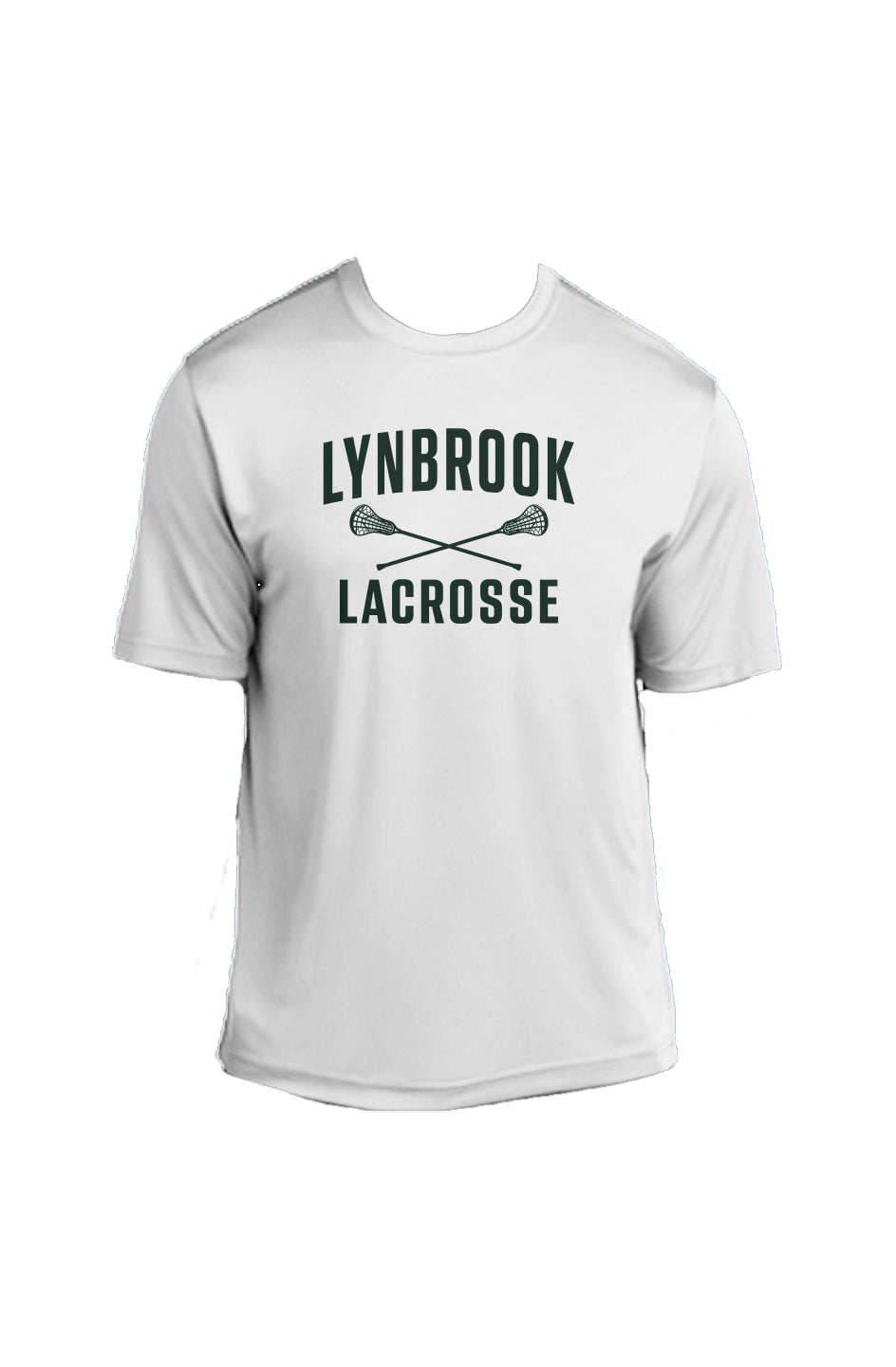 Lynbrook Men's Lacrosse Competitor Tee (White/Green)