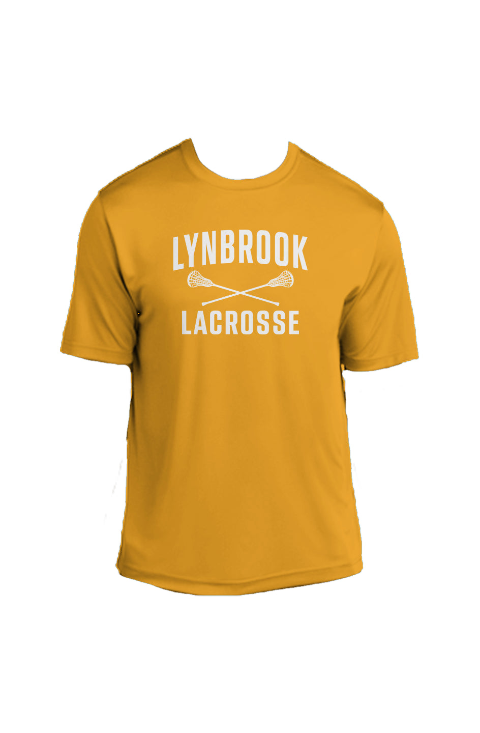 Lynbrook Men's Lacrosse Competitor Tee (Gold/White)