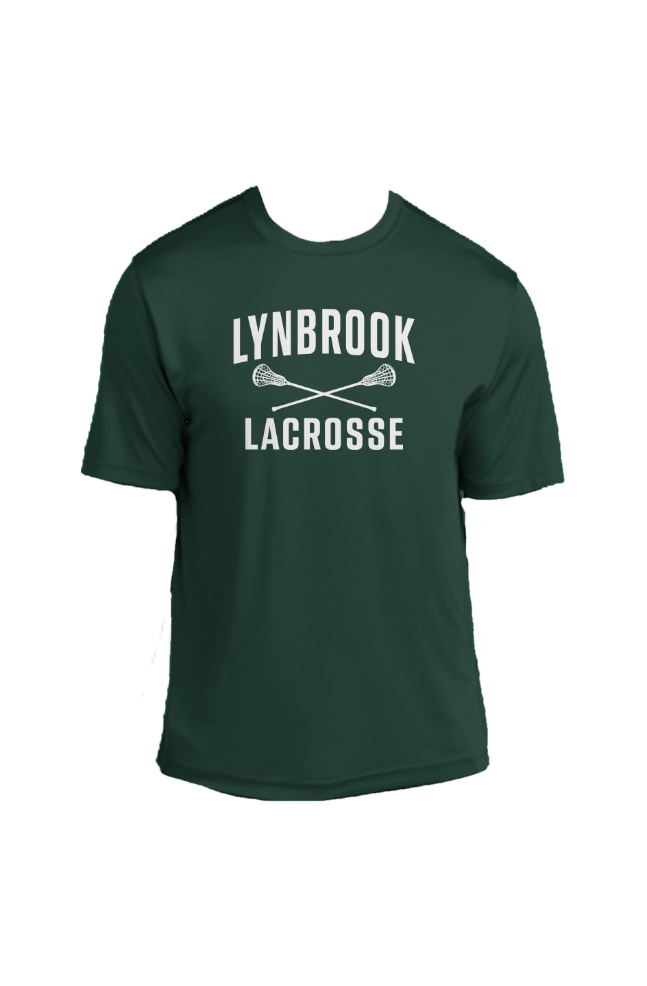 Lynbrook Men's Lacrosse Competitor Tee (Green/White)