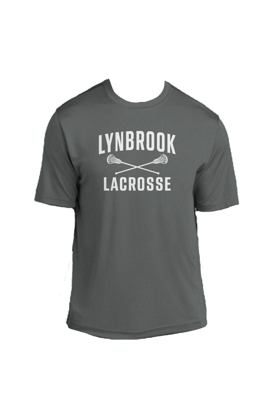 Lynbrook Men's Lacrosse Competitor Tee (Grey/White)