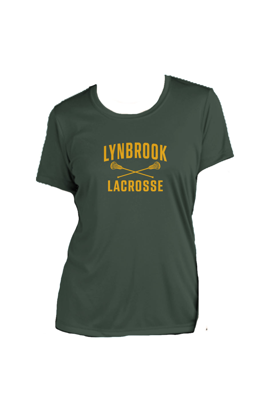 Lynbrook Lacrosse Women's Competitor Tee (Green/Gold)