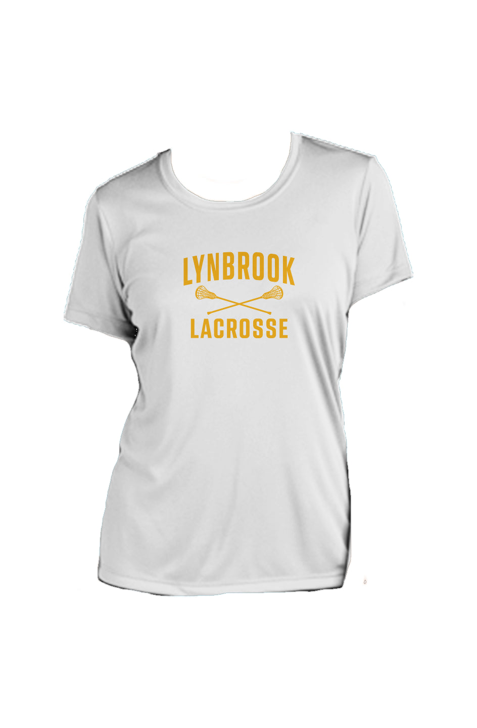 Lynbrook Lacrosse Women's Competitor Tee (White/Gold)