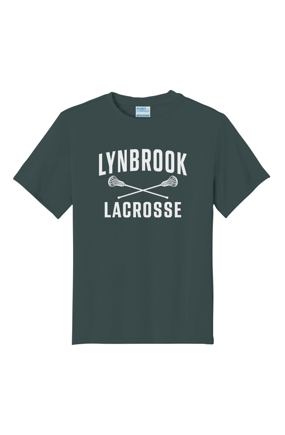 Lynbrook Lacrosse Youth Performance Tee (Green/White)